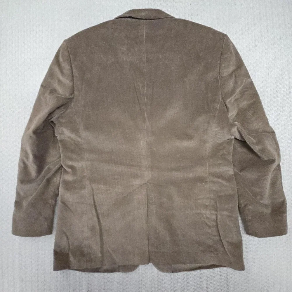 Meeting Street Blazer Mens 44 Brown Corduroy Single Breasted Sport Coat Jacket